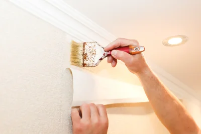 Pose de papier peint à la Cheppe — revêtements muraux et toiles de verre